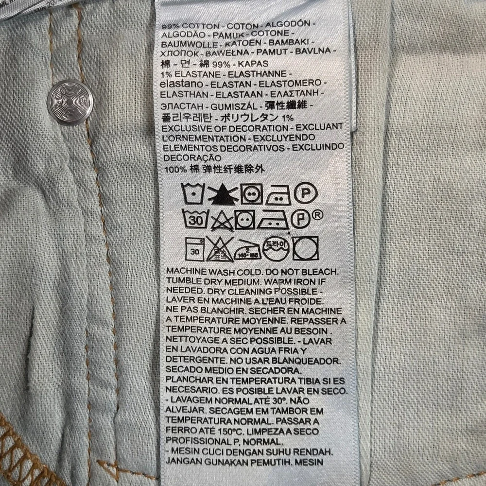 Levis 505 Regular Fit Jeans Mens 38x30 (fits 40x30) Blue Straight Leg Denim